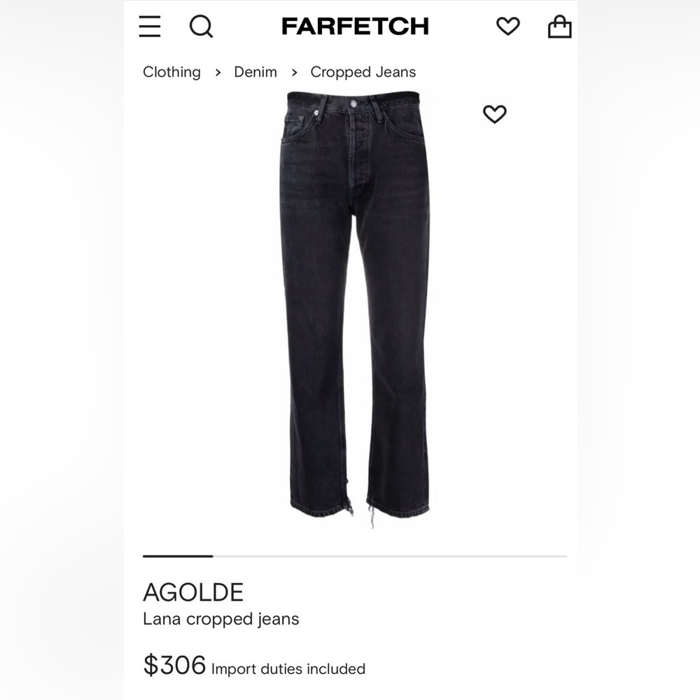 AGOLDE
Lana cropped jeans